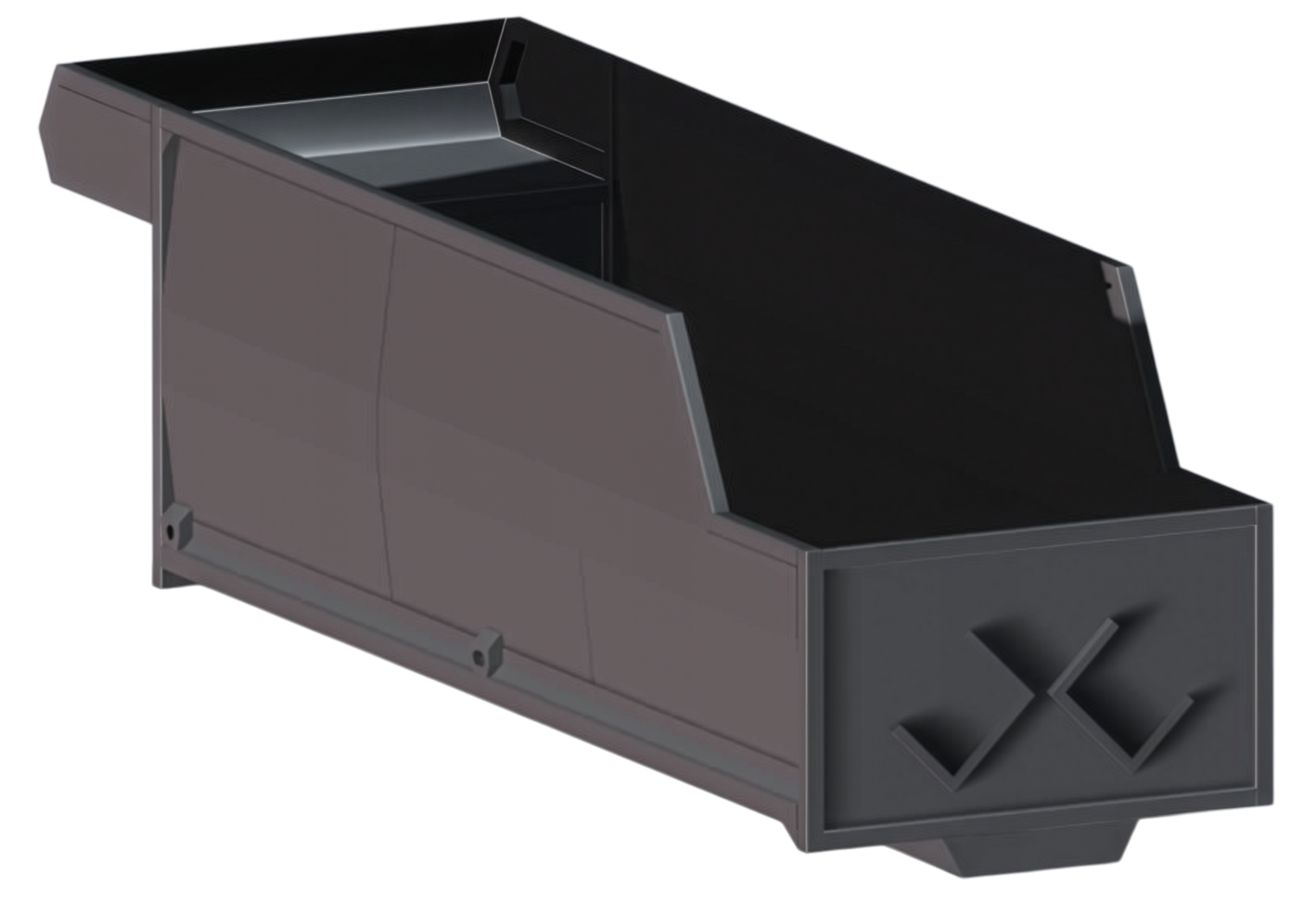 Grey 55yd rear mount body rendering back view